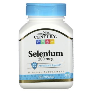 21st Century, Selenium, 200 mcg, 60 Capsules