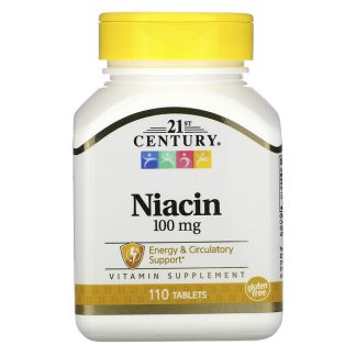 21st Century, Niacin, 100 mg, 110 Tablets