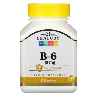 21st Century, B-6, 100 mg, 110 Tablets