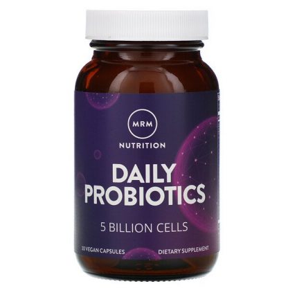 MRM, Nutrition, Daily Probiotics, 5 Billion Cells, 30 Vegan Capsules