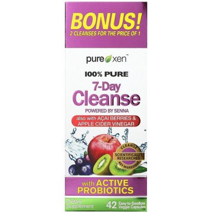 Purely Inspired, 100% Pure 7-Day Cleanse, 42 Easy-to-Swallow Veggie Capsules