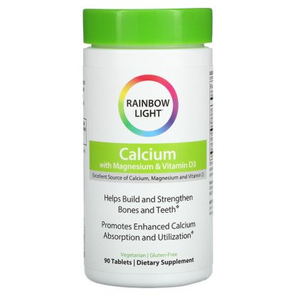 Rainbow Light, Calcium with Magnesium & Vitamin D3, 90 Tablets