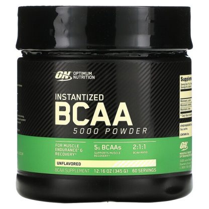 Optimum Nutrition, Instantized BCAA 5000 Powder, Unflavored, 12.16 oz (345 g)