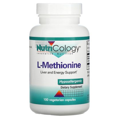 Nutricology, L-Methionine, 100 Vegetarian Capsules