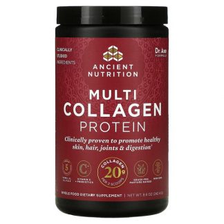 Dr. Axe / Ancient Nutrition, Multi Collagen Protein, Unflavored, 8.6 oz (242.4 g)