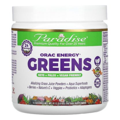 Paradise Herbs, ORAC-Energy Greens, 3.2 oz (91 g)