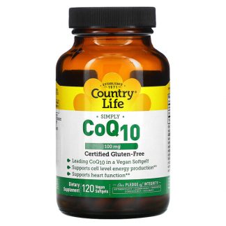 Country Life, CoQ10, 100 mg, 120 Vegan Softgels