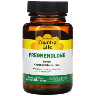 Country Life, Pregnenolone, 30 mg, 60 Vegan Capsules