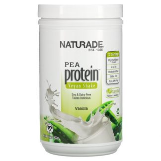 Naturade, Pea Protein Vegan Shake, Vanilla, 15.2 oz (432 g)