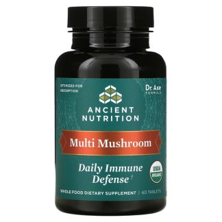 Dr. Axe / Ancient Nutrition, Multi Mushroom, Daily Immune Defense, 60 Tablets