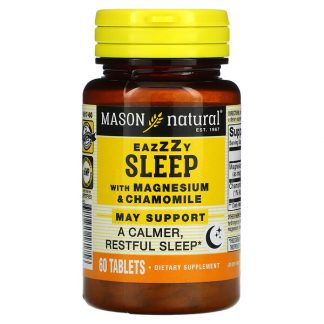 Mason Natural, Eazzzy Sleep with Magnesium & Chamomile, 60 Tablets