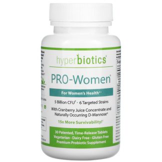 Hyperbiotics, PRO-Women, 5 Billion CFU, 30 Time-Release Tablets