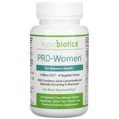 Hyperbiotics, PRO-Women, 5 Billion CFU, 30 Time-Release Tablets