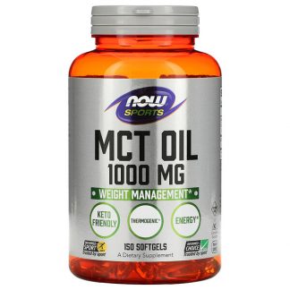 NOW Foods, Sports, MCT Oil, 1,000 mg, 150 Softgels