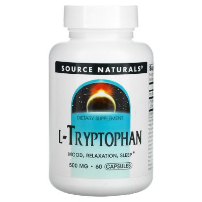 Source Naturals, L-Tryptophan, 500 mg, 60 Capsules