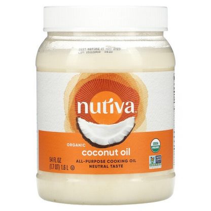 Nutiva, Organic Coconut Oil, All-Purpose Cooking Oil, 54 fl oz (1.6 l)