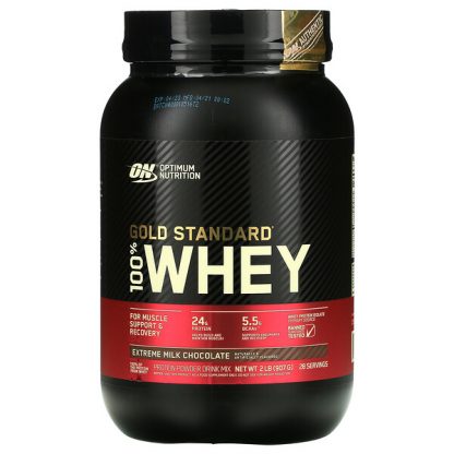 Optimum Nutrition, Gold Standard 100% Whey, Extreme Milk Chocolate, 2 lb (907 g)