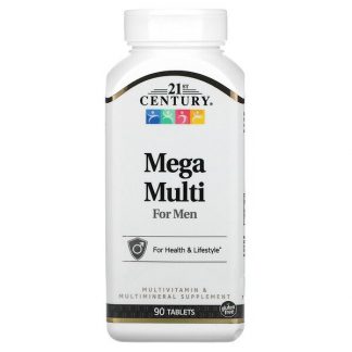 21st Century, Mega Multi for Men, Multivitamin & Multimineral, 90 Tablets