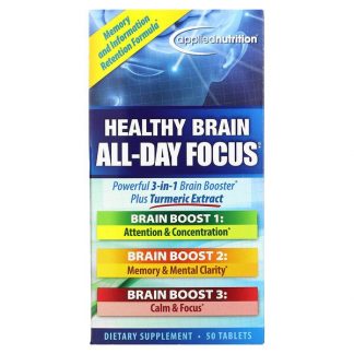 appliednutrition, Healthy Brain All-Day Focus, 50 Tablets