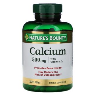 Nature's Bounty, Calcium with Vitamin D3, 500 mg, 300 Tablets