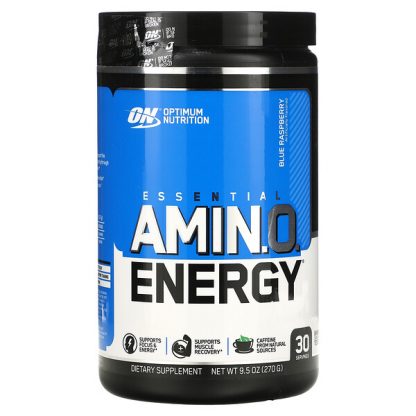 Optimum Nutrition, ESSENTIAL AMIN.O. ENERGY, Blue Raspberry, 9.5 oz (270 g)