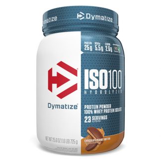 Dymatize Nutrition, ISO100 Hydrolyzed, 100% Whey Protein Isolate, Chocolate Peanut Butter, 1.6 lbs (725 g)