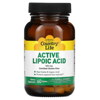 Country Life, Active Lipoic Acid, 300 mg, 60 Tablets