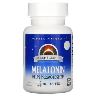 Source Naturals, Sleep Science, Melatonin, 1 mg, 100 Tablets