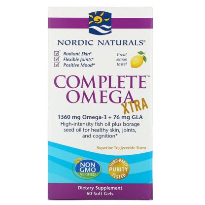 Nordic Naturals, Complete Omega Xtra, Lemon, 680 mg, 60 Soft Gels