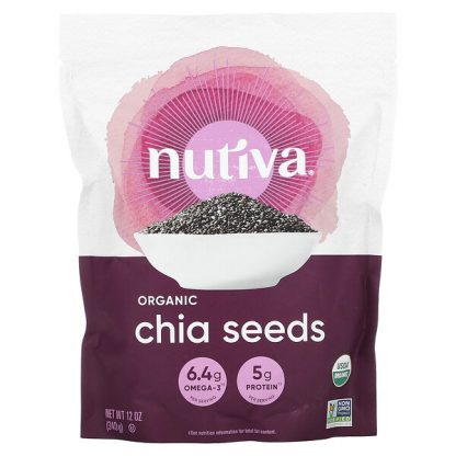 Nutiva, Organic Chia Seeds, 12 oz (340 g)