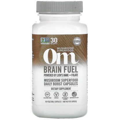 Om Mushrooms, Brain Fuel, 667 mg, 90 Vegetarian Capsules