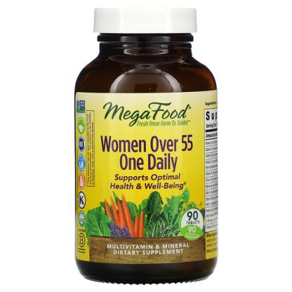 MegaFood, Women Over 55 One Daily, 90 Tablets