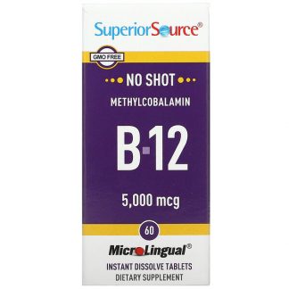 Superior Source, Methylcobalamin B-12, 5,000 mcg, 60 MicroLingual Instant Dissolve Tablets