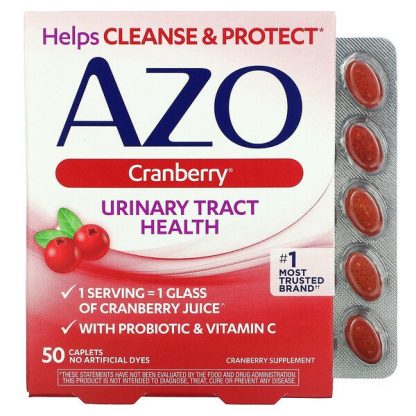 Azo, Urinary Tract Health, Cranberry, 50 Caplets