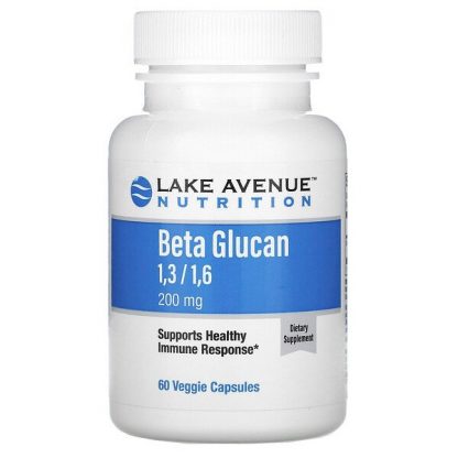 Lake Avenue Nutrition, Beta Glucan 1-3, 1-6, 200 mg, 60 Veggie Capsules