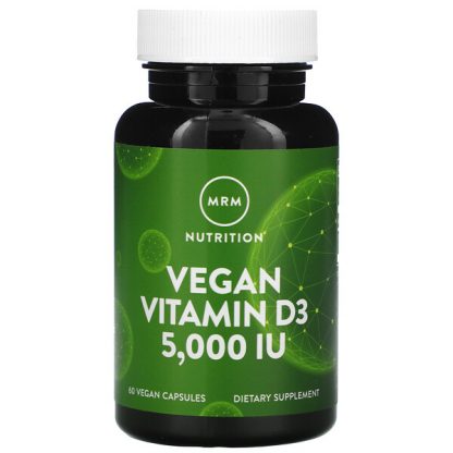 MRM, Vegan Vitamin D3, 5,000 IU, 60 Vegan Capsules