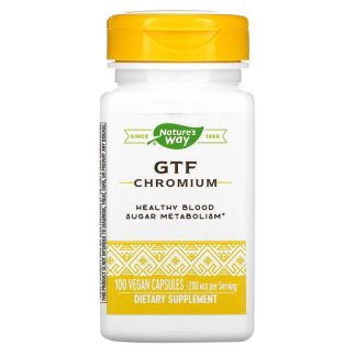 Nature's Way, GTF Chromium, 200 mcg, 100 Vegan Capsules