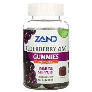 Zand, Immune Support, Elderberry Zinc with Vitamin C, 60 Gummies