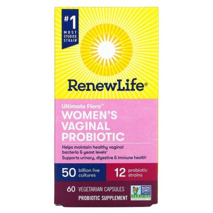 Renew Life, Ultimate Flora Women's Vaginal Probiotic, 50 Billion CFU, 60 Vegetarian Capsules