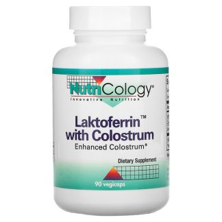 Nutricology, Laktoferrin with Colostrum, 90 Vegicaps