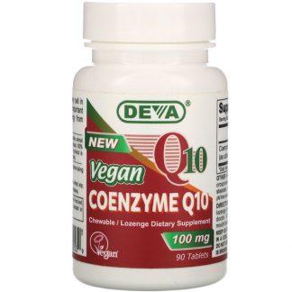 Deva, Vegan, Coenzyme Q10, 100 mg, 90 Tablets