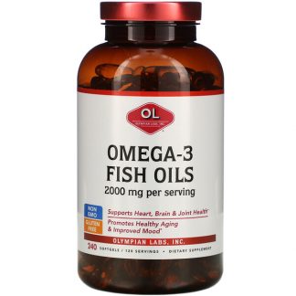 Olympian Labs, Omega-3 Fish Oils, 1,000 mg, 240 Softgels