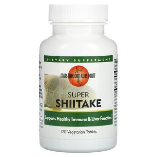 Mushroom Wisdom, Super Shiitake, 120 Vegetarian Tablets