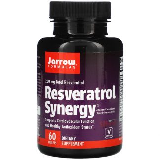 Jarrow Formulas, Resveratrol Synergy, 200 mg Total Resveratrol, 60 Tablets