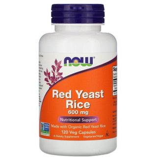 NOW Foods, Red Yeast Rice, 600 mg, 120 Veg Capsules