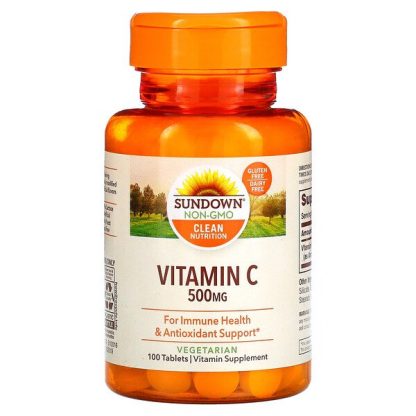 Sundown Naturals, Vitamin C, 500 mg, 100 Tablets