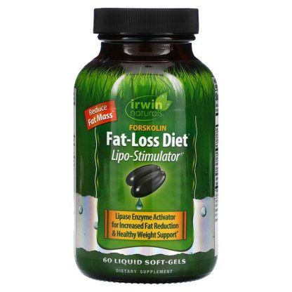 Irwin Naturals, Forskolin, Fat-Loss Diet, 60 Liquid Soft-Gels