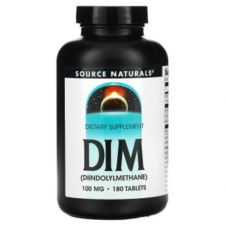 Source Naturals, DIM (Diindolylmethane), 100 mg, 180 Tablets