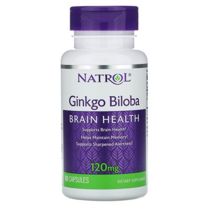 Natrol, Ginkgo Biloba, 120 mg, 60 Capsules