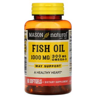 Mason Natural, Omega-3 Fish Oil, 60 Softgels